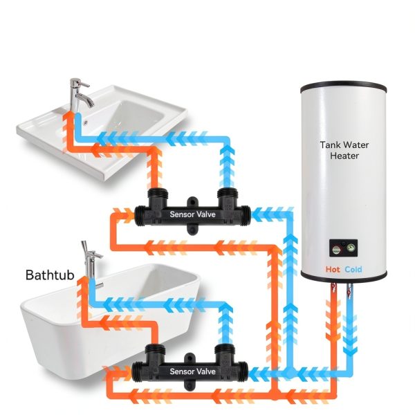 Watts Hot Water Recirculating Sensor Valve Kit Replacement-5