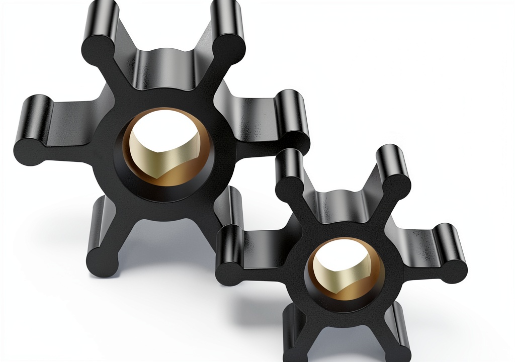 Vanshly brass impeller showing dimensions and material details