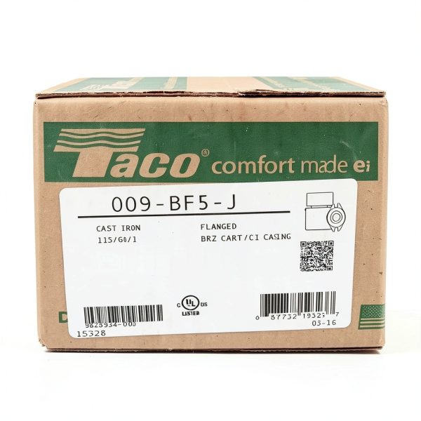 Taco BF5-J Cast Iron Circulating Pump for Outdoor Boilers-1
