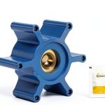 Milwaukee Pump Impeller Kit RUHUALIFE Brass Core Neoprene-0
