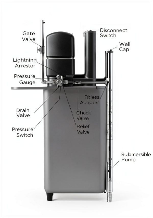 Water Worker HT-30B Pressure Tank Steel ANSI NSF Certified-2