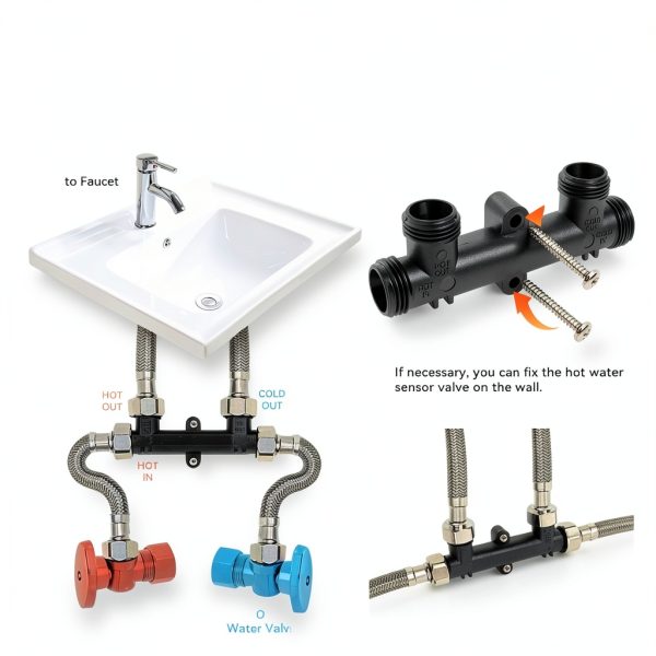 Watts Hot Water Recirculating Sensor Valve Kit Replacement-4