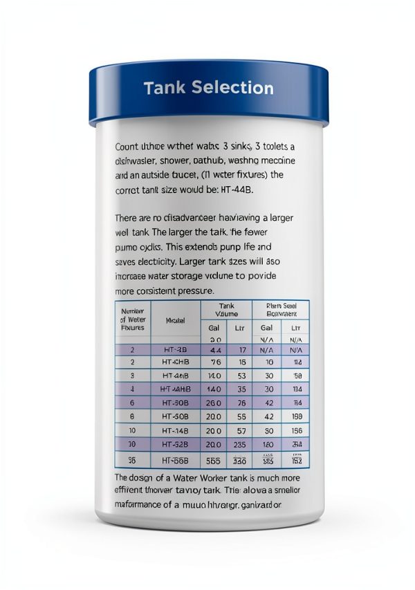 Water Worker HT-30B Pressure Tank Steel ANSI NSF Certified-6