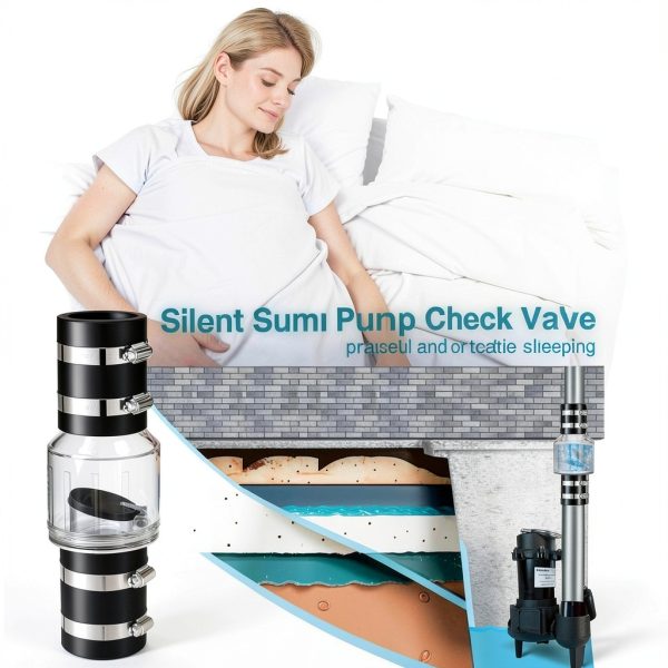 Ceoighe Quiet Check Valve Sump Pump Water Flow Accessory-5