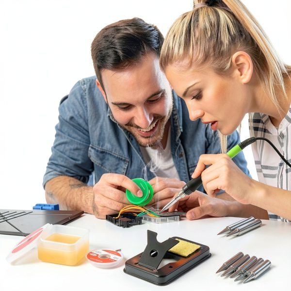 Soldering Iron Kit Q MING 100W LED Digital Gun with Ceramic Heater-6