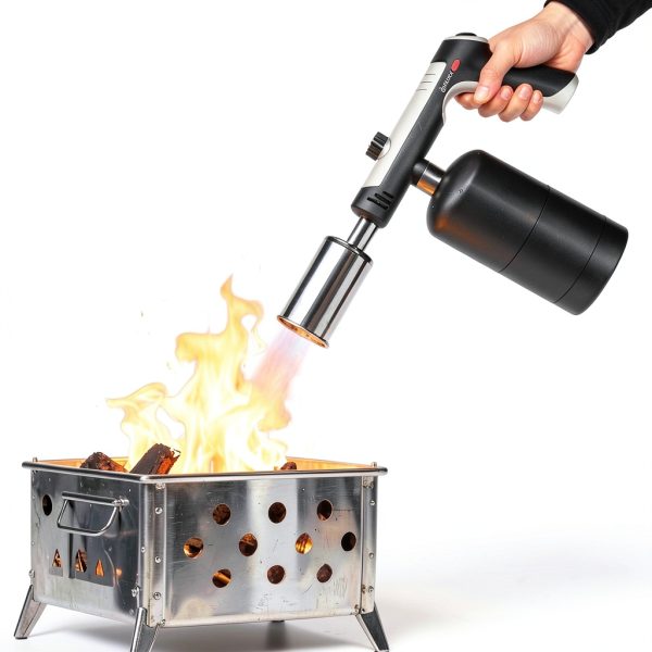 Professional Adjustable Propane Torch - 3272°F High Temp Flame, Instant Ignition for Grilling, Charcoal, Soldering & Outdoor Cooking (Works with Propane)(Propane Gas Not Included)-5