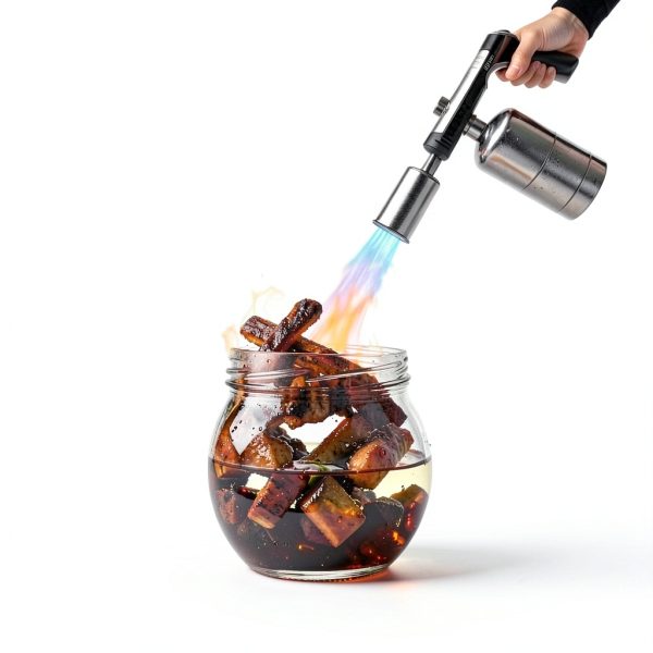 Professional Adjustable Propane Torch - 3272°F High Temp Flame, Instant Ignition for Grilling, Charcoal, Soldering & Outdoor Cooking (Works with Propane)(Propane Gas Not Included)-3