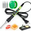 Soldering Iron Kit Q MING 100W LED Digital Gun with Ceramic Heater-0