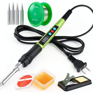 Soldering Iron Kit Q MING 100W LED Digital Gun with Ceramic Heater-0