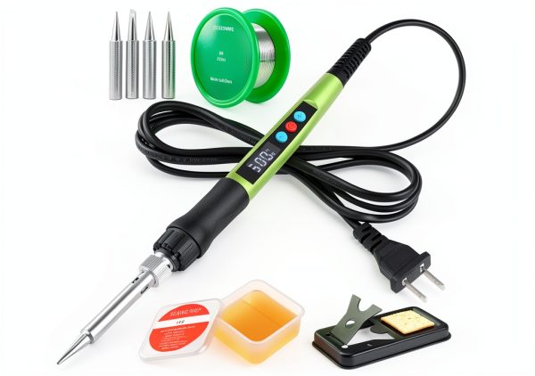 Soldering Iron Kit Q MING 100W LED Digital Gun with Ceramic Heater-0