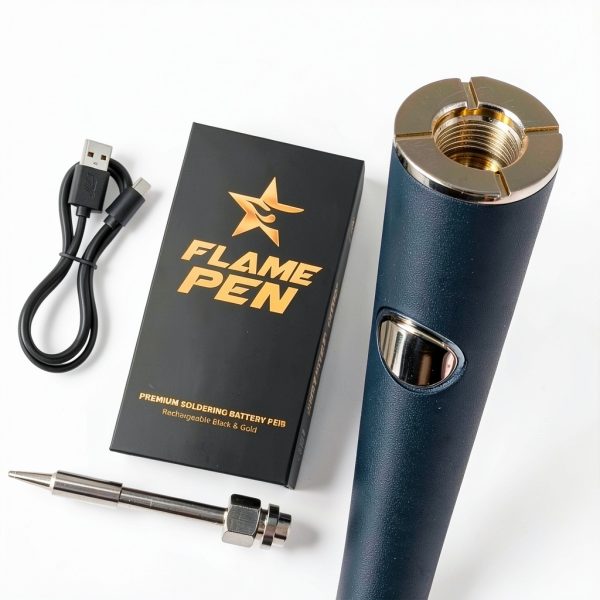 FlamePen Premium Soldering Iron 650mAh Rechargeable Pen Black Gold-6
