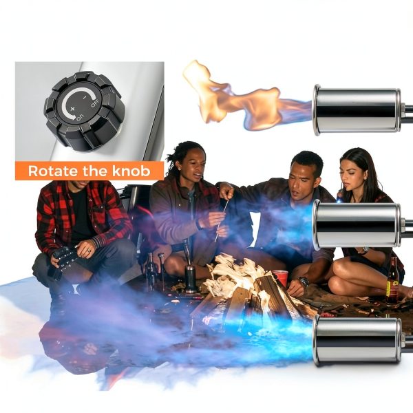 Professional Adjustable Propane Torch - 3272°F High Temp Flame, Instant Ignition for Grilling, Charcoal, Soldering & Outdoor Cooking (Works with Propane)(Propane Gas Not Included)-4