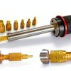 60W Digital Soldering Iron Heat Set Insert Tool with Extra Soldering Tips and Heat Set Insert Tips-3