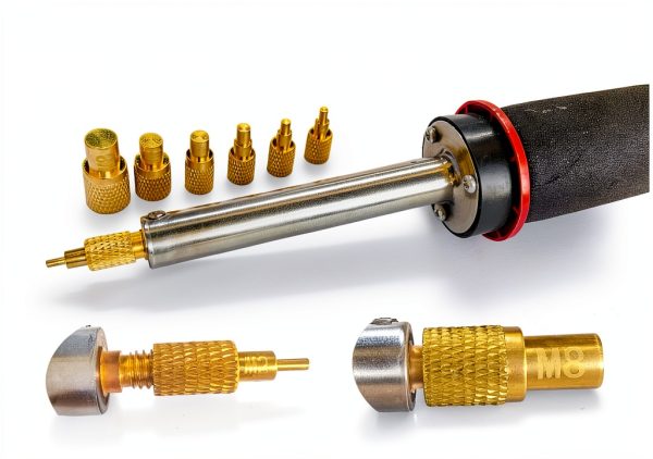 60W Digital Soldering Iron Heat Set Insert Tool with Extra Soldering Tips and Heat Set Insert Tips-3