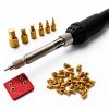 60W Digital Soldering Iron Heat Set Insert Tool with Extra Soldering Tips and Heat Set Insert Tips-4